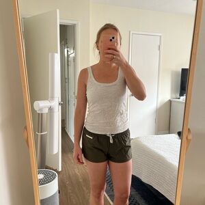 Vuori White/Gray Tank